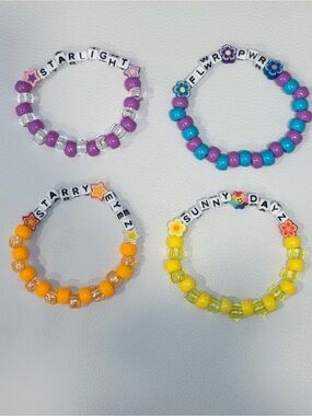 Kandi Bracelets, pony bead bracelets, rave bracelets